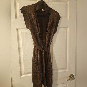 Elegant Brown Women's Poncho